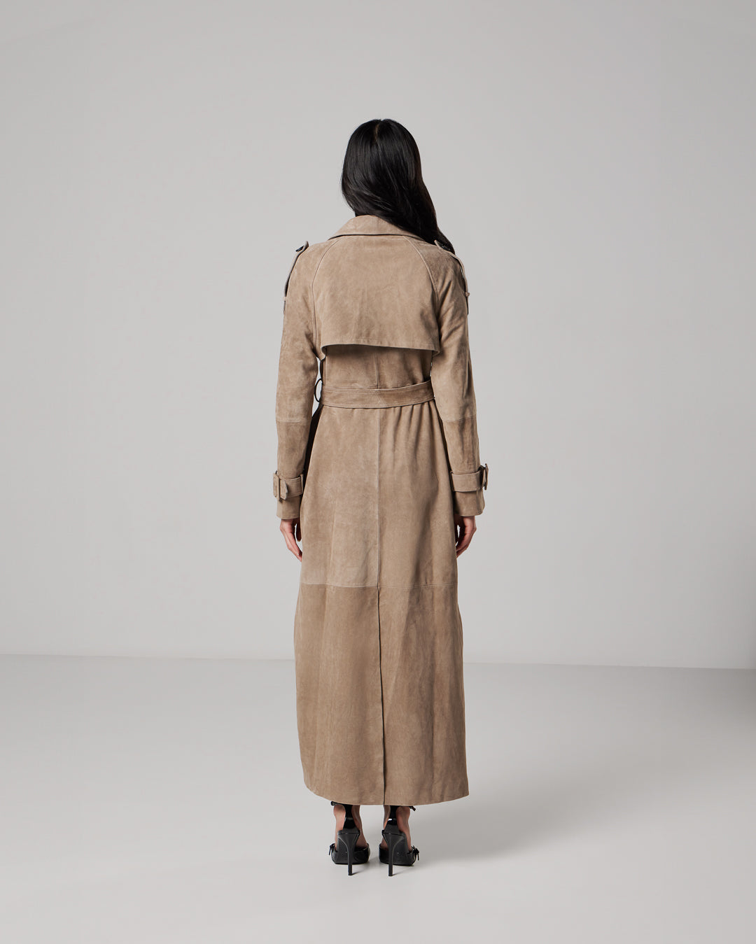 Lou suede trench coat