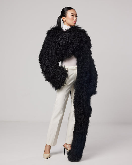 Silhouette Mongolian fur coat - Limited edition