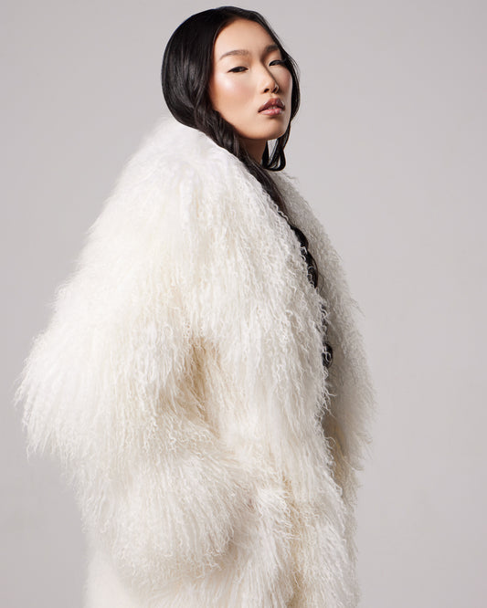 Odette Mongolian fur coat