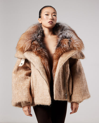 Aurora Fox Fur Puffer Jacket