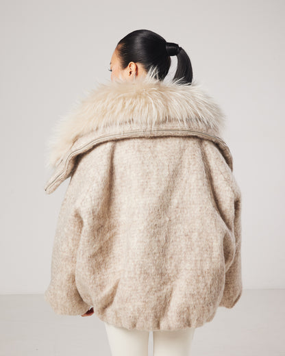 Noelle Fox Fur Puffer Jacket