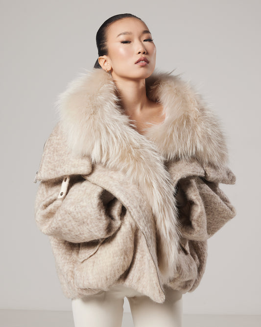 Noelle Fox Fur Puffer Jacket