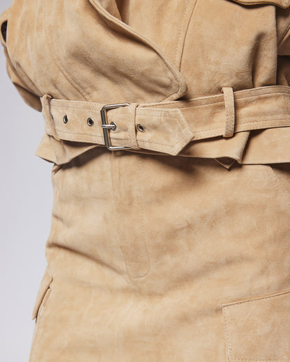 Sahara hooded biker jacket