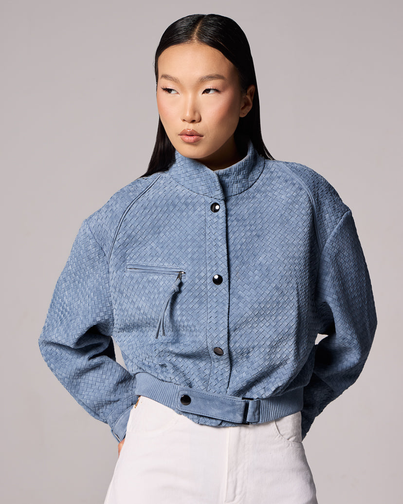 Azzura suede leather jacket