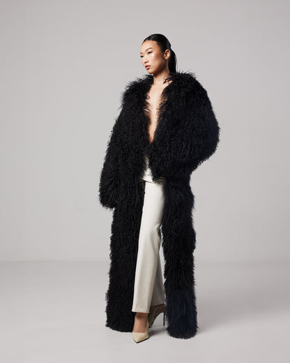 Silhouette Mongolian fur coat - Limited edition