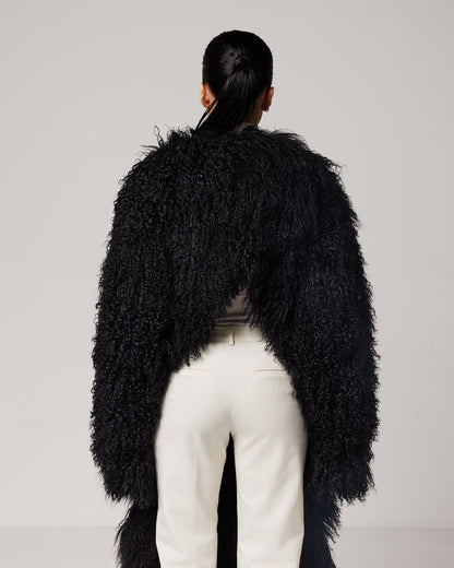 Silhouette Mongolian fur coat - Limited edition