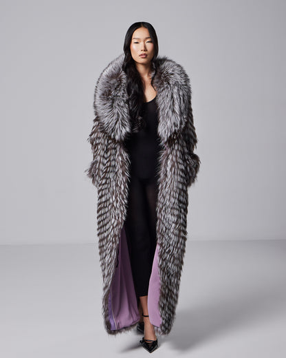 Ophelia silver fox coat