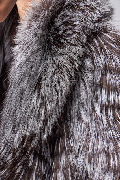 Ophelia silver fox coat