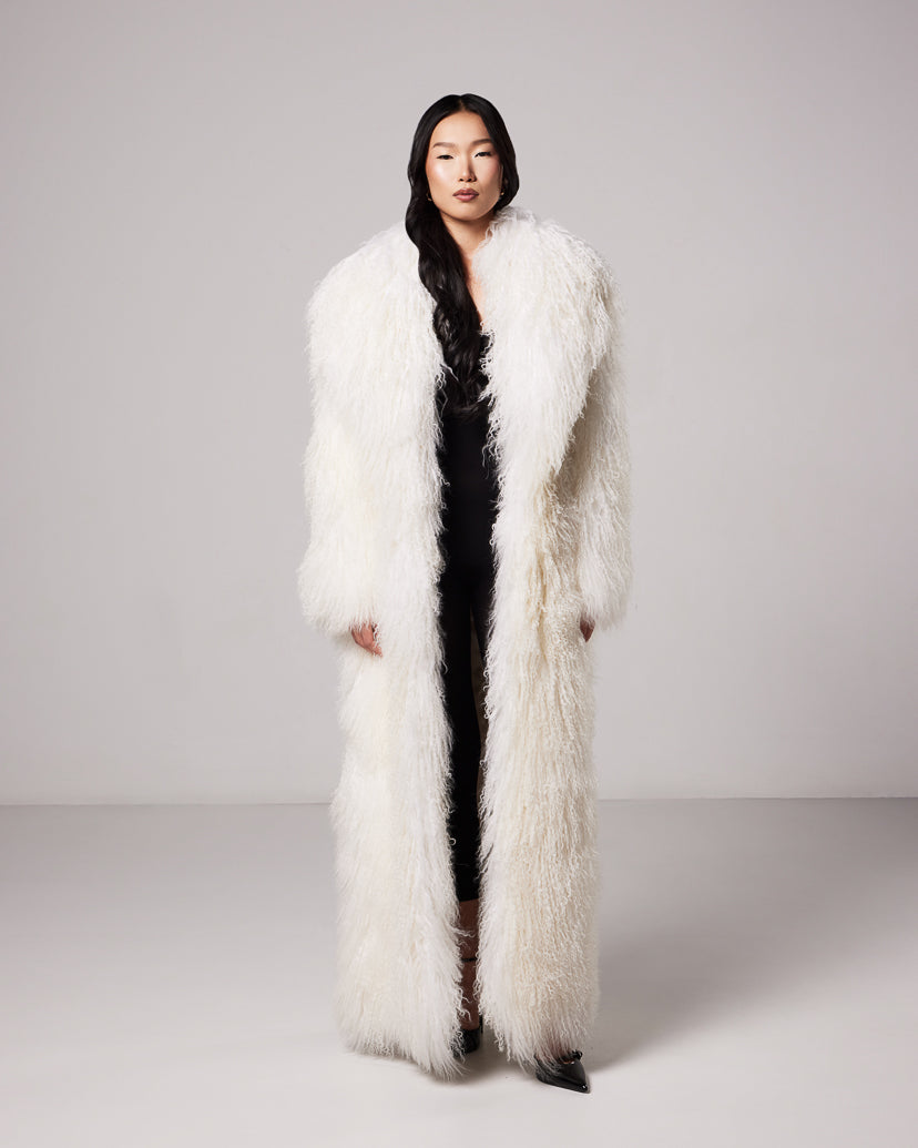 Odette Mongolian fur coat
