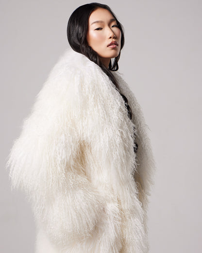 Odette Mongolian fur coat