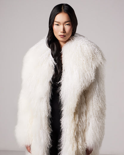 Odette Mongolian fur coat