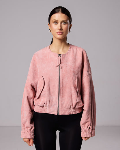 Thea suede bomber