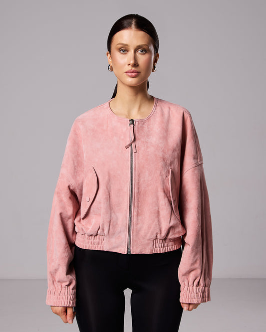 Thea suede bomber