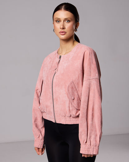 Thea suede bomber