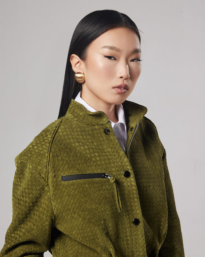 Olivia suede leather jacket