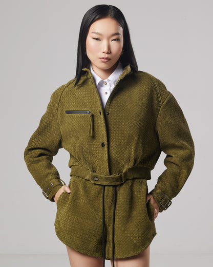 Olivia suede leather jacket