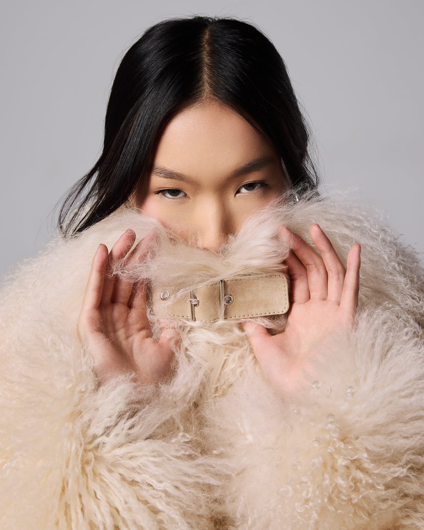 Sigrid Corset Mongolian Jacket in cream